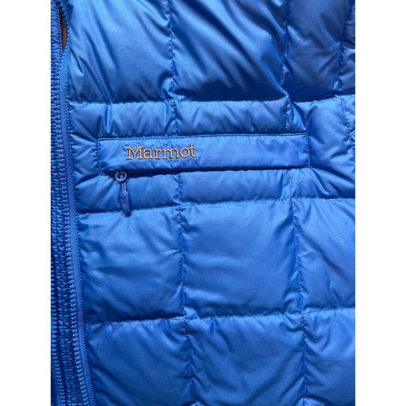 Marmot Men's Blue Puffer Vest Full Zip 700Fill Size XXL TTG - Picture 7 of 12